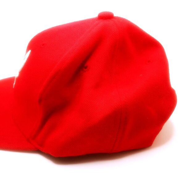 Mitchell & Ness Men's Basketball Hat Chicago Bulls Logo Snapback Fitted Red Cap - Picture 3 of 13